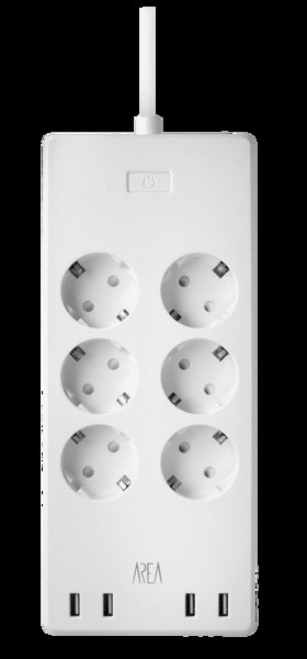 Presa multipla 6 plug 4 usb