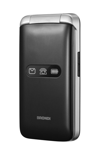 Brondi Amico Flip 4G+ 8,89 cm (3.5") 136 g Nero, Argento Telefono cellulare basico