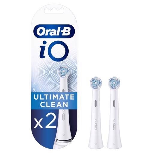 Oral-B iO Ultimate Clean Testine Di Ricambio, 2 Pezzi
