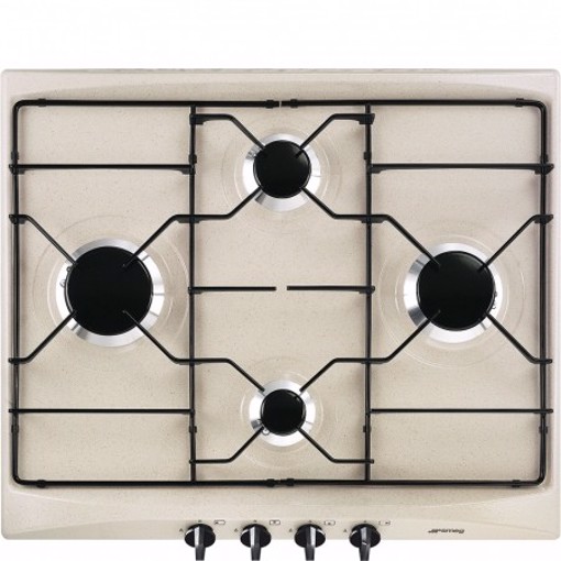 Smeg S264AV2 piano cottura Beige Da incasso Gas 4 Fornello(i)