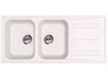 Lavello 116x50 2vs bianco