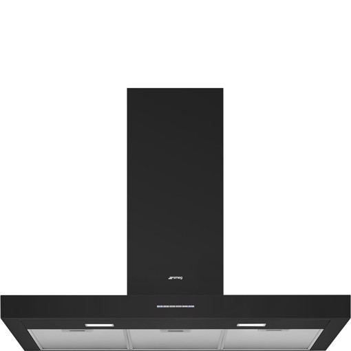 Smeg KBT900NE cappa aspirante Cappa aspirante a parete Nero 480 m³/h A