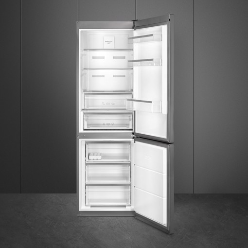 Smeg FC18DN4AX frigorifero con congelatore Libera installazione 324 L D Acciaio inossidabile