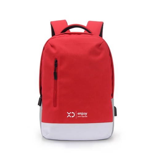 XD XDKL504RED borsa per notebook 39,6 cm (15.6") Zaino Grigio, Rosso, Bianco