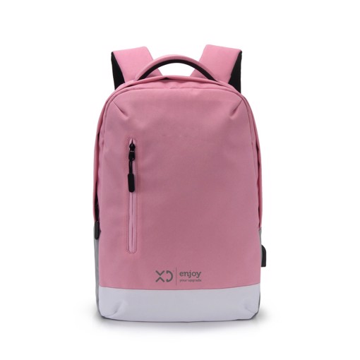 XD XDKL504PNK borsa per notebook 39,6 cm (15.6") Zaino Grigio, Rosa, Bianco