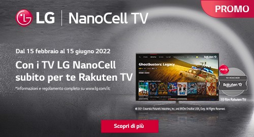 LG con TV NanoCell subito per te Rakuten TV