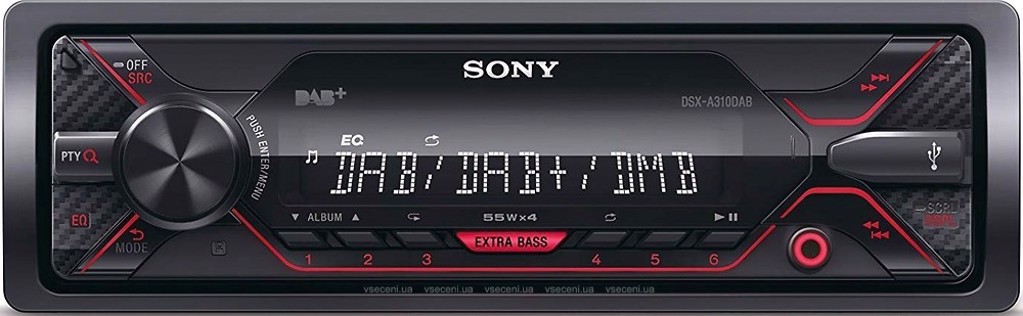 Sony DSX-B41KIT Autoradio DAB+ Tuner, Con Antenna DAB, Vivavoce Bluetooth