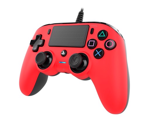 NACON PS4OFCPADRED periferica di gioco Rosso Gamepad Analogico/Digitale PlayStation 4