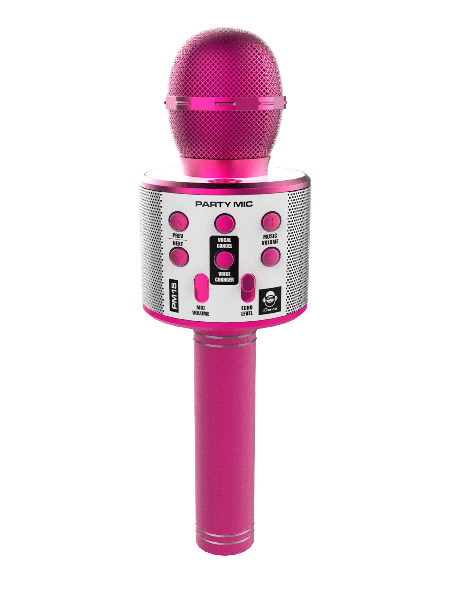 iDance PARTY MIC Microfono portatile a batterie con effetti per la voce  colore Rosa, Microfoni in Offerta su Stay On