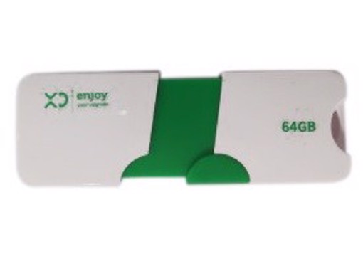 XD XDHU905GRE unità flash USB 64 GB USB tipo A 3.0 Verde, Bianco