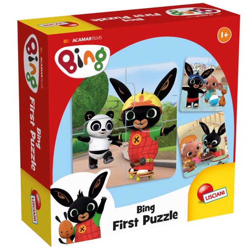 Lisciani Bing Games - Bing Puzzle 4 pz Animali