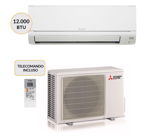 Mitsubishi Electric MUZ-HR35VF + MSZ-HR35VFK Climatizzatore MONO split system Bianco 12000 btu Wi-Fi