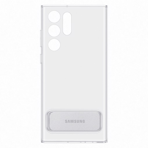 Samsung Clear Standing Cover Trasparente per Galaxy S22 Ultra