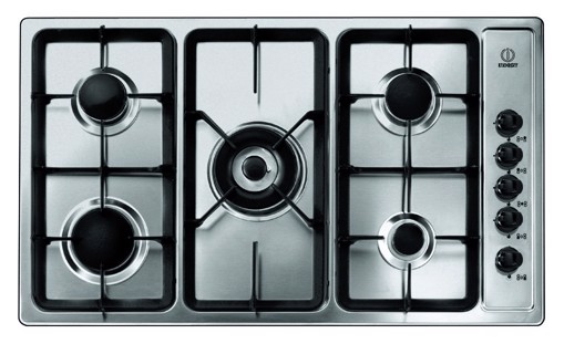 Indesit PIM 950 AST (GH) EX Acciaio inossidabile Da incasso Gas 5 Fornello(i)