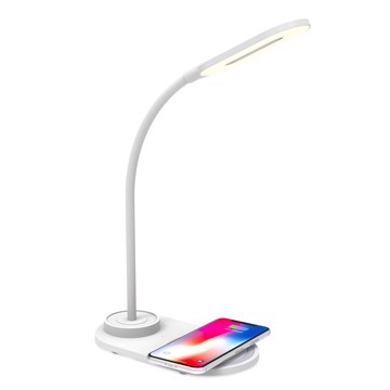 Lampada led ricarica wireless 3 tonalita braccio regolabile