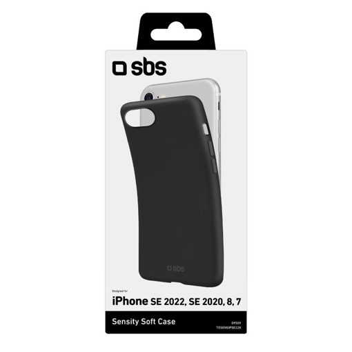 SBS Sensity custodia per cellulare 11,9 cm (4.7") Cover Nero