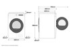 Samsung WW80T934ASH Lavatrice 8kg QuickDrive Ai Control Libera installazione Caricamento frontale 1400 Giri/min Bianco A+++