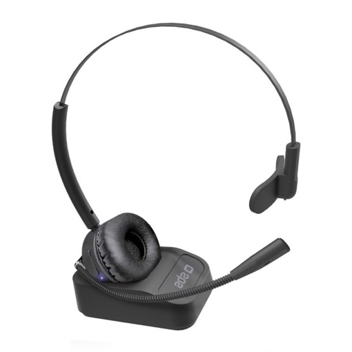 SBS TESMMONOHEADBTK cuffia e auricolare Wireless A Padiglione Ufficio Base di ricarica Nero