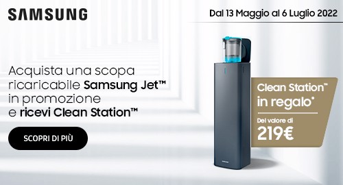 Samsung Jet 90 ti regala la clean station