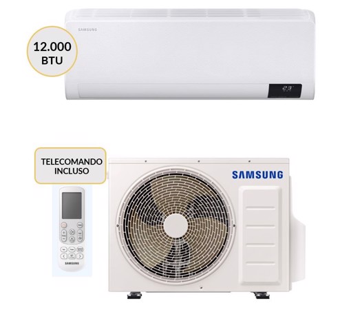 Samsung Wind-Free Comfort Next AR12BXFCAWKXEU + AR12BXFCAWKNEU WindFree Condizionatore MONO split system Bianco 12000 btu