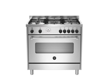 Cucina 90x60 maxiforno inox h90,5 l89,7 p53,7 ghisa