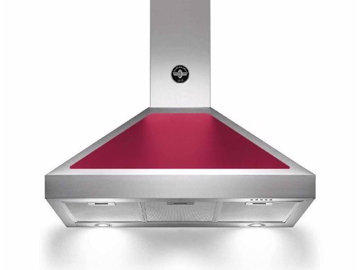 Bertazzoni La Germania K90AMHVIA/19 cappa aspirante Cappa aspirante a parete Rosso, Acciaio inossidabile 800 m³/h A