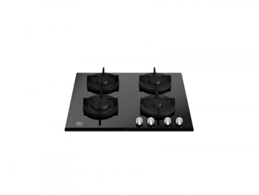 Bertazzoni La Germania P604LAGGN piano cottura Nero Da incasso 60 cm Gas 4 Fornello(i)