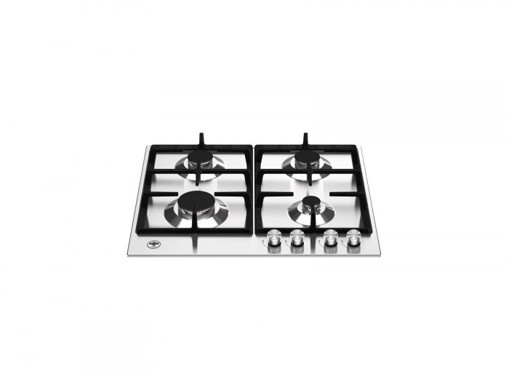 Bertazzoni La Germania P604LAGX piano cottura Acciaio inossidabile Da incasso 60 cm Gas 4 Fornello(i)