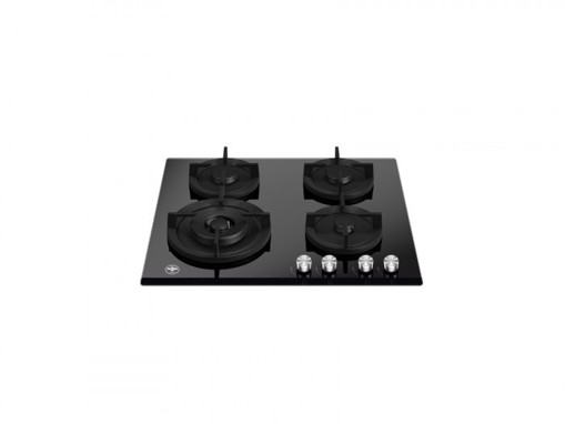 Bertazzoni La Germania P604LLAGGN piano cottura Nero Da incasso 60 cm Gas 4 Fornello(i)