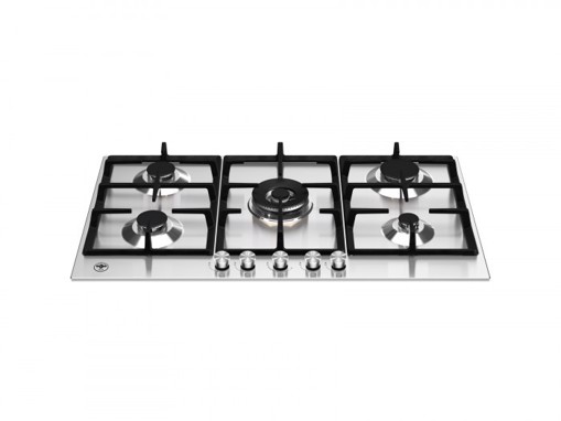 Bertazzoni La Germania P905CLAGX piano cottura Acciaio inossidabile Da incasso 90 cm Gas 5 Fornello(i)