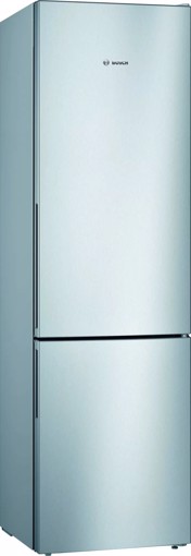 Bosch Serie 4 KGV39VLEAS frigorifero con congelatore Libera installazione 343 L E Acciaio inossidabile