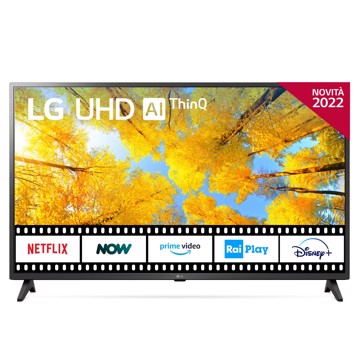Televisore 4k 43" uhd hdr10p t2/s2,2hdmi,1usb,os22,pl,a5