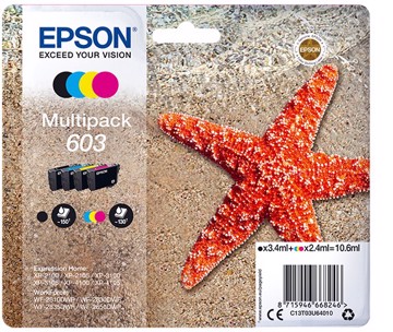 Cartuccia multipack 603 bk+col stella marina epson