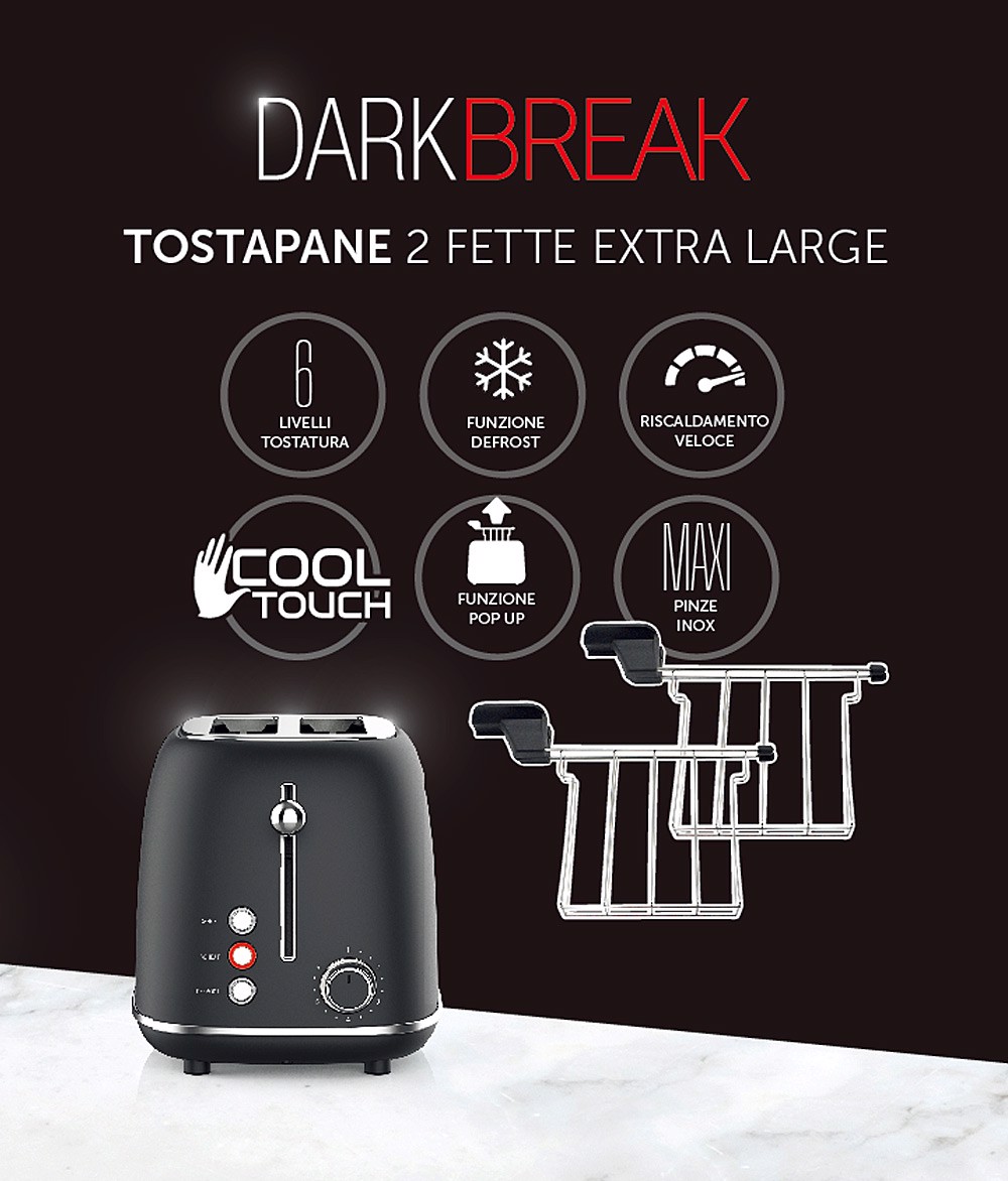 XD Enjoy XD XDHL330DRK tostapane 2 fetta/e 685 W Nero, Tostapane e  tostiere in Offerta su Stay On