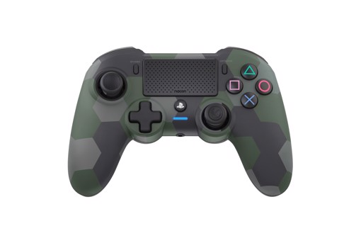 NACON Asymmetric Mimetico, Verde Bluetooth Gamepad PC, PlayStation 4