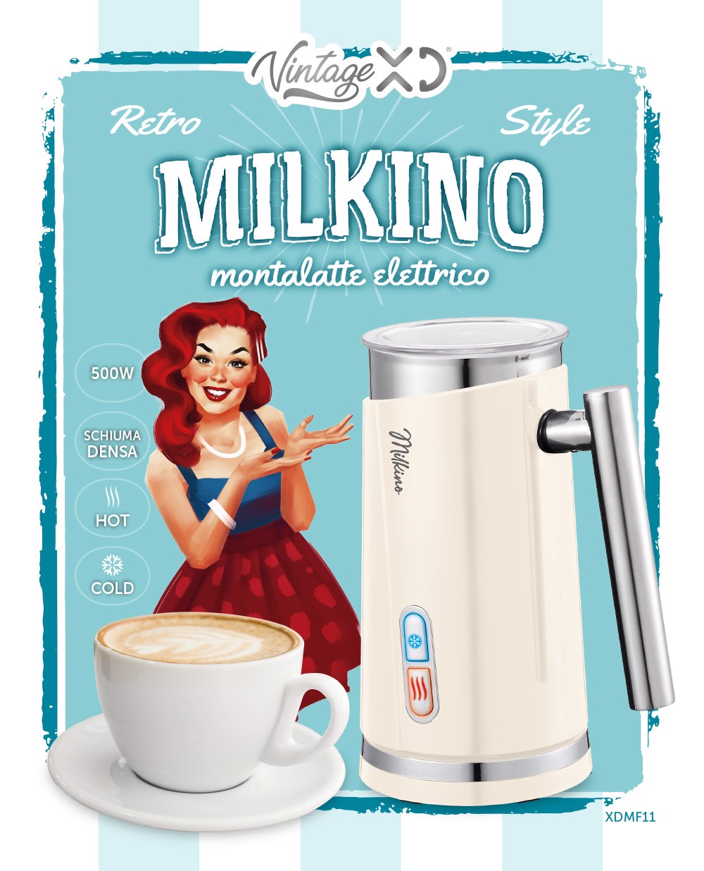 XD Enjoy XD Milkino Schiumatore per latte automatico Avorio