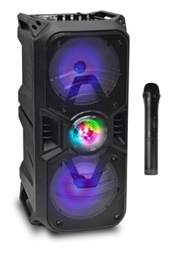 Portable Bluetooth Party System 200W Fm Radio + Microfono Incluso