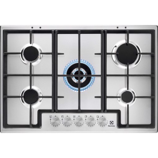 Electrolux EGS75362X Acciaio inossidabile Da incasso 75 cm Gas 5 Fornello(i)