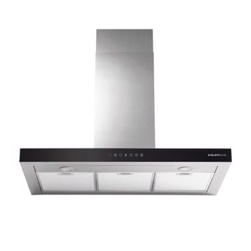 Cappa 90 cm inox t vetro anticondensa x piani induzion