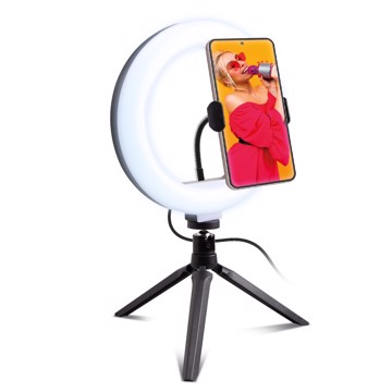 Ring light 8 pollici stand