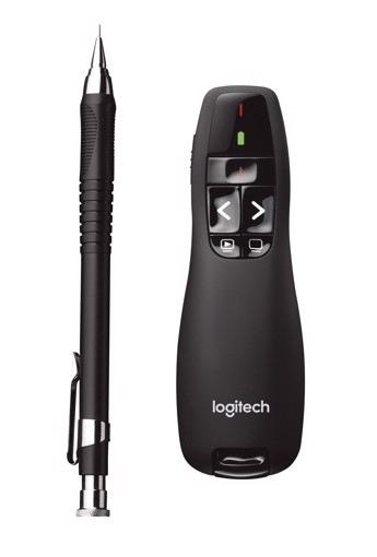 Logitech Wireless Presenter R400 puntatore wireless RF Nero