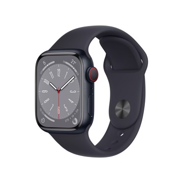 Apple watch serie 8 + cell 41 cassa nero,cinturino nero