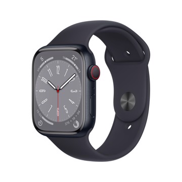 Apple watch serie 8 + cell 45 cassa nera,conturino nero