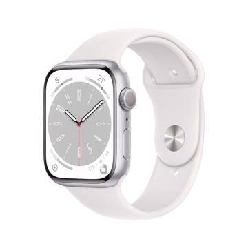 Apple watch serie 8 41mm case with white sport