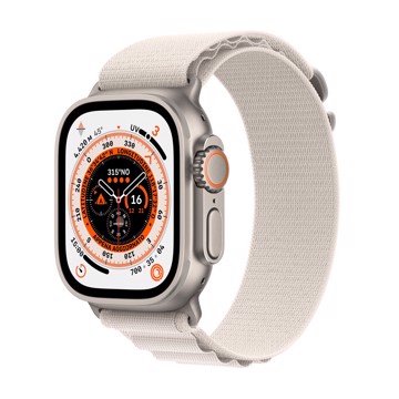 Apple watch ultra gps + cell 49mm, case, starlight alpine