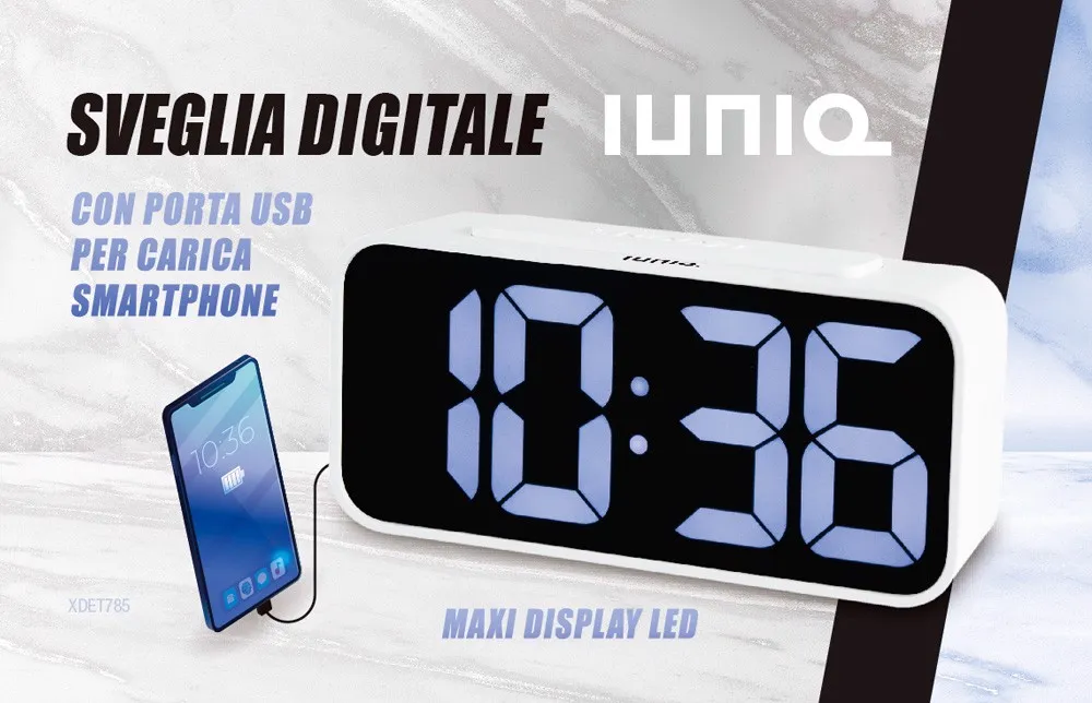 Rowish Sveglia Da Coodino, Sveglia Digitale Con Tier, Apio Display - Foto 7