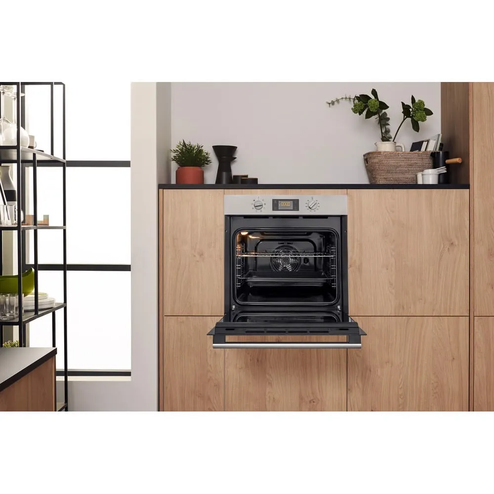 Hotpoint FA2 844 H IX HA forno Forno elettrico 71 L Nero, Grigio A