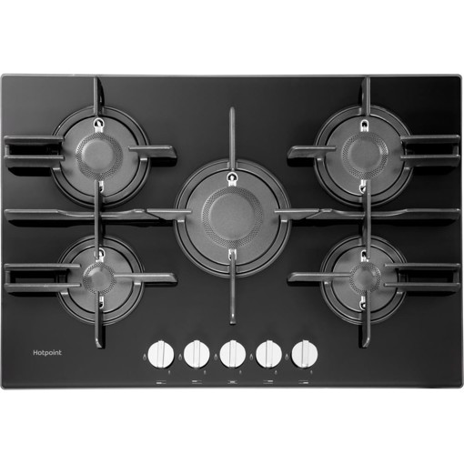 Hotpoint FTGHG 751 D/HA(BK) Nero Da incasso 75 cm Gas 5 Fornello(i)