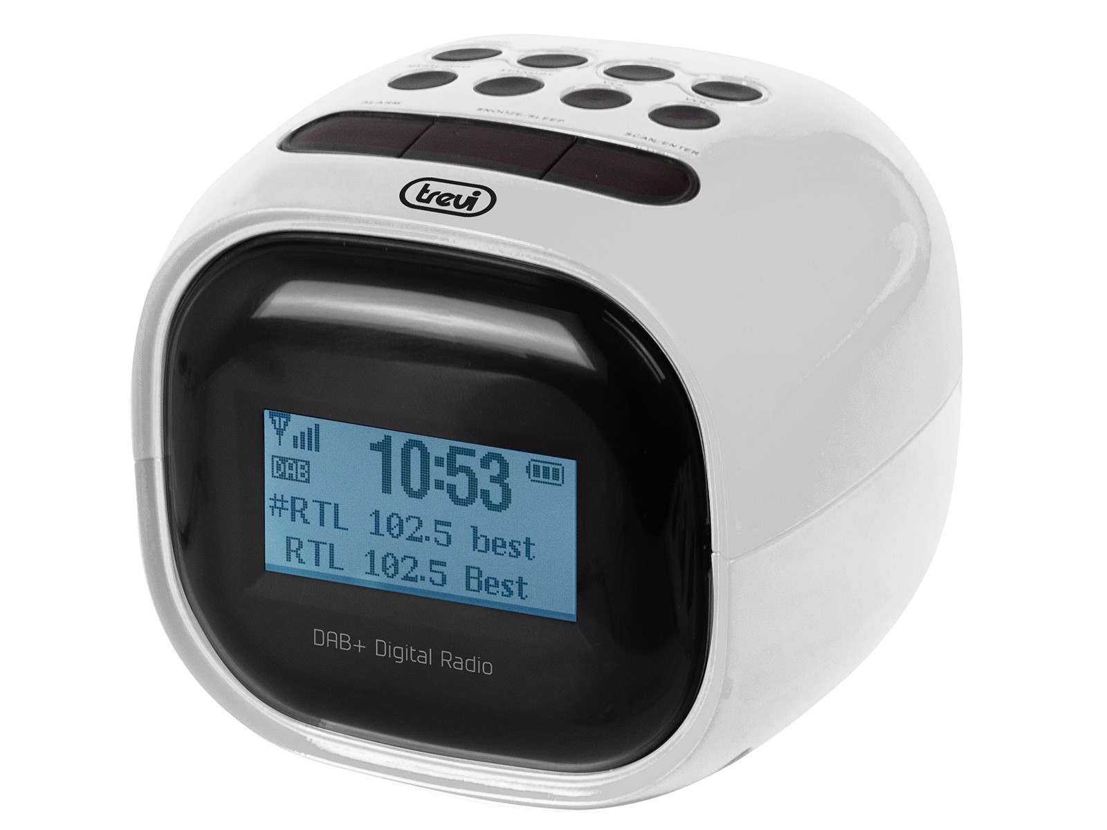 TREVI RC 80D2 DAB Sveglia digitale Nero, Bianco, Radiosveglie, orologi e  stazioni barometriche - meteo in Offerta su Stay On