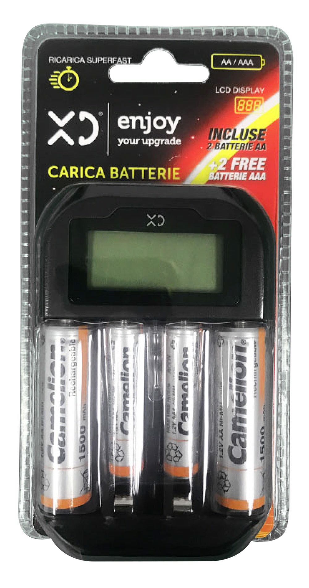 XD Enjoy XD XDBC1048 carica batterie Universale USB, Batterie in Offerta  su Stay On